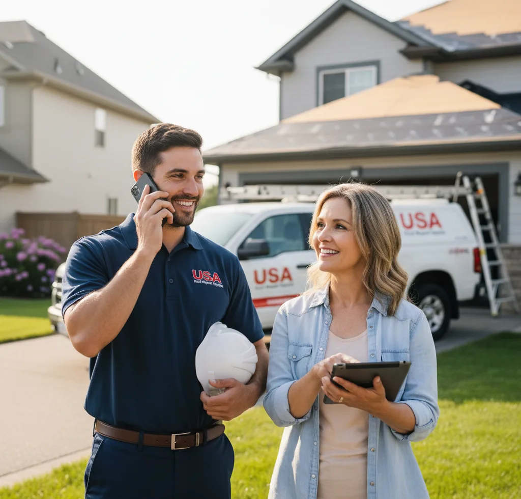 USA Roof Repair Experts customer support in Hibbing